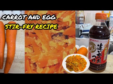 Easy Japanese Carrot & Egg Stir-Fry (Ninjin Shirishiri)🥕