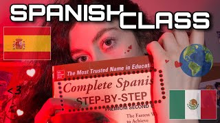 asmr welcome to spanish class! (teaching you spanish/teacher roleplay)