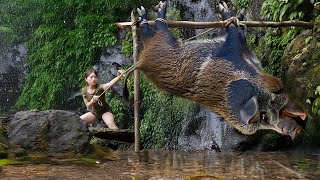 1000 Days Of Hunting Wild Animals, Trapping Skills, Catching Wild Boars, Linh Tân Building