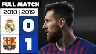Real Madrid 0 - 1 FC Barcelona 2018/19 PARTIDO COMPLETO