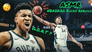 ASMR | NBA2K20 Milwaukee Bucks Rebuild 🏀 (Whispering w/Controller Sounds) GOAT Giannis 🐐!?? screenshot 5
