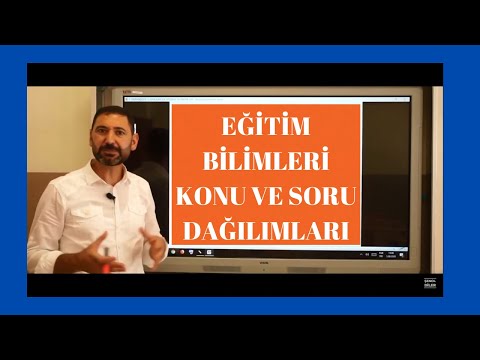 Eğitim Bilimleri Konu ve Soru Dağılımları