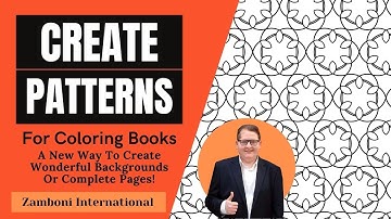 How To Create Patterns For Coloring Books