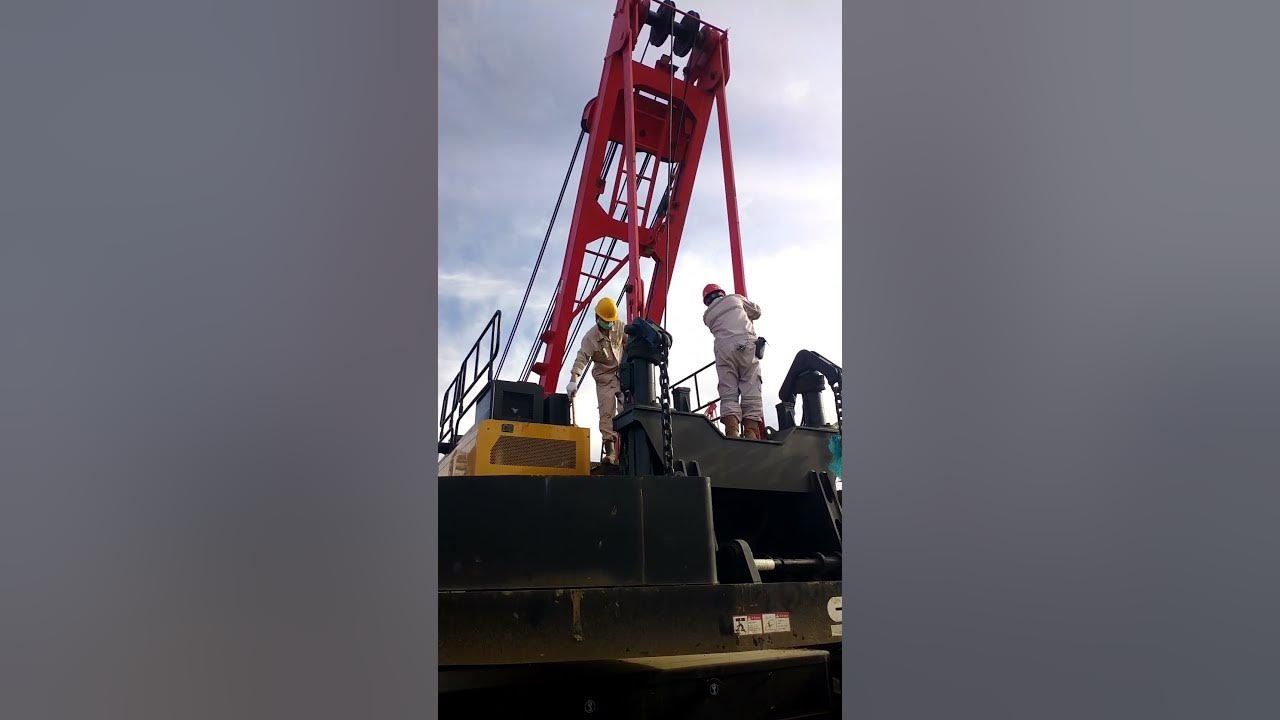 crawler crane assembly procedure_crane Sany 135 to cranexe tutorial alat YouTube