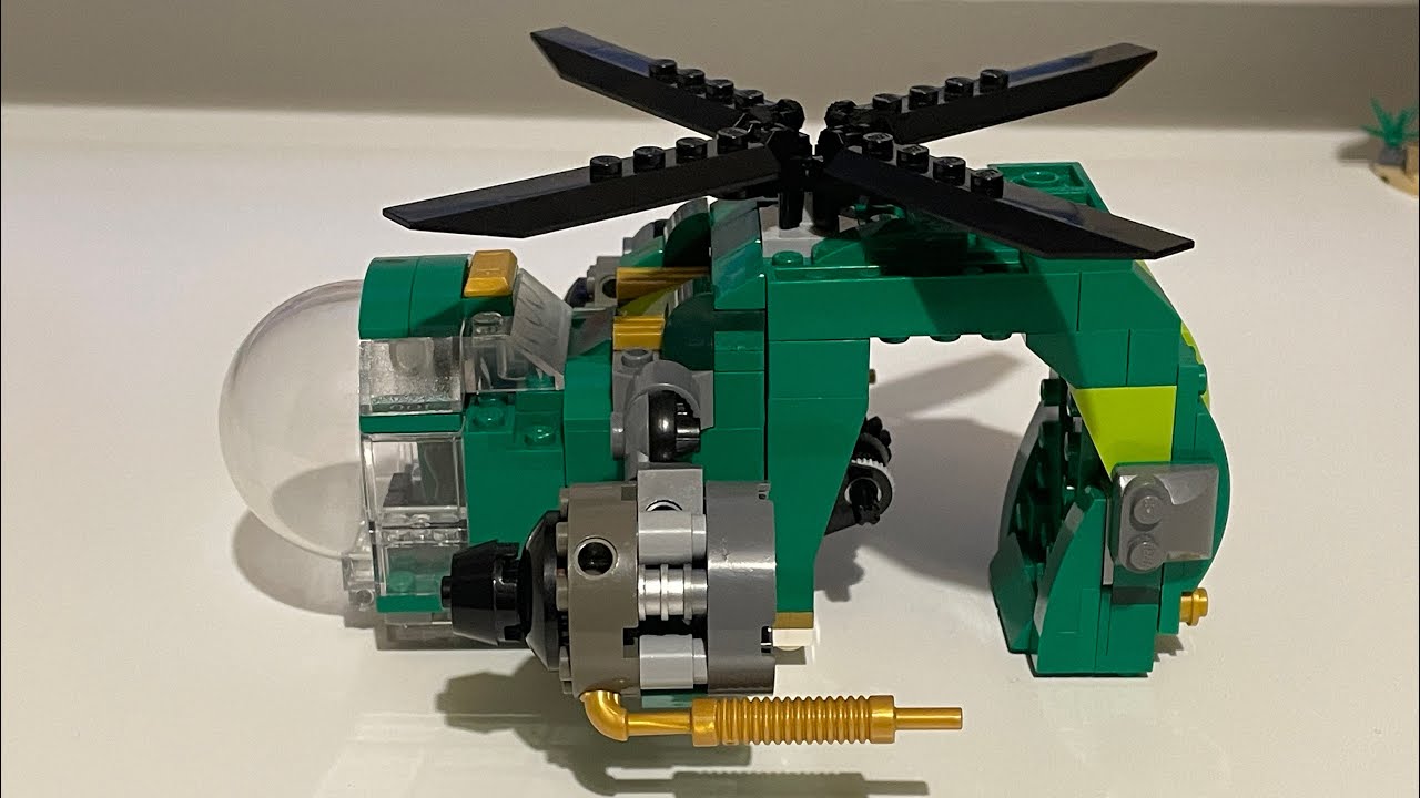 Custom LEGO riddler helicopter moc review/ showcase - YouTube