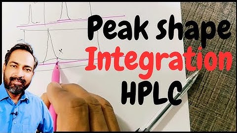 HPLC peak shape integration | how to integrate | chromatogram | hindi
