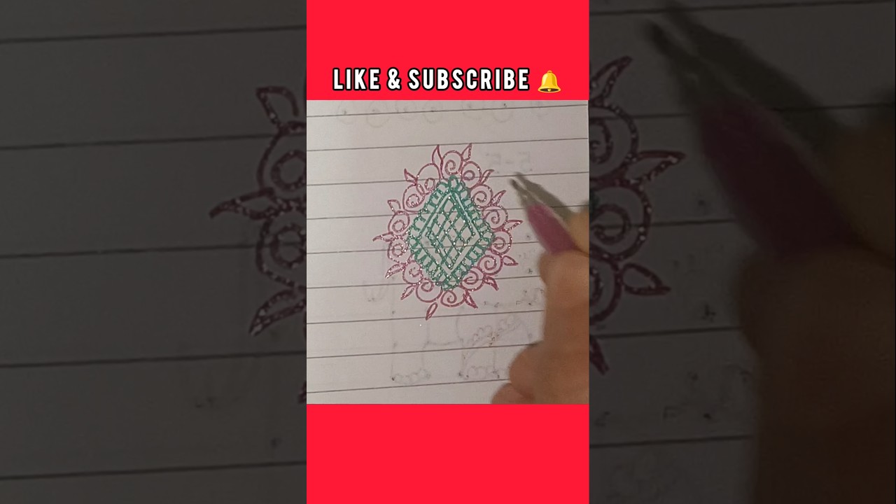 Easy Simple Rangoli Design Pulli Kolam 