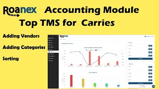 Roanex TMS Accounting Module | Track Expenses, Income, Vendors & Categories screenshot 2