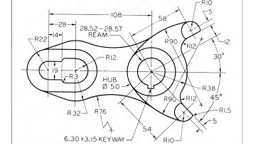 AutoCad 2D Form Roll lever