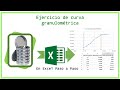 Curva granulométrica | Excel paso a paso