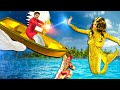 जादुई गोल्डन बोट Magical Golden Boat And Mermaid Comedy Story | Hindi Kahaniya 3D Animated Stories