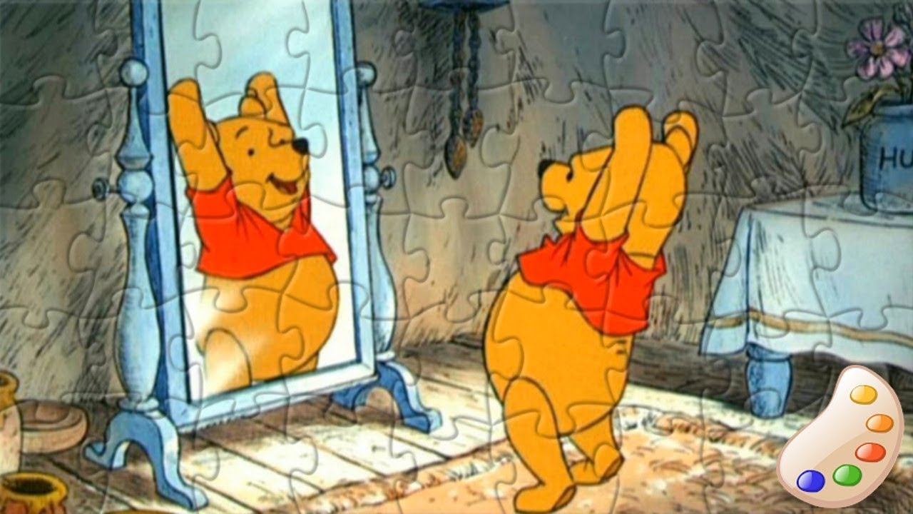 Winnie The Pooh Bear Fun Kids Puzzle Game Activity - YouTube
