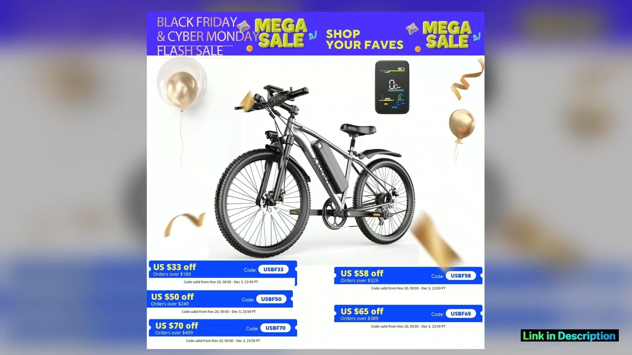 26 Electric Bike for Adults 1000W Peak Motor 40 Miles 25MPH Commuter EBike 7 Speed Waterproof