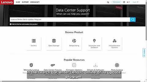 How to Upgrade Drive Firmware Using the Lenovo Online Drive Update Program