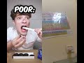 Rich as Poor: Food eating challenge 😱😱