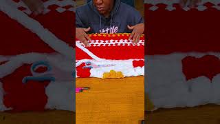 How to add letters or numbers on a Chunky Knit Blanket. #chunkyknitblanket #handknitting