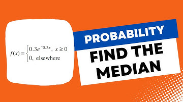 How To Find The Median of a Probability Density Function | Maths Methods