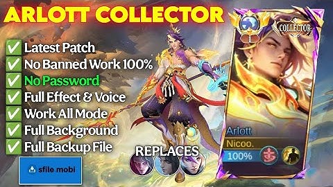 Skin Script Arlott Collector - Aeon of Twilight No Password| Full Effect & Voice | Latest Patch
