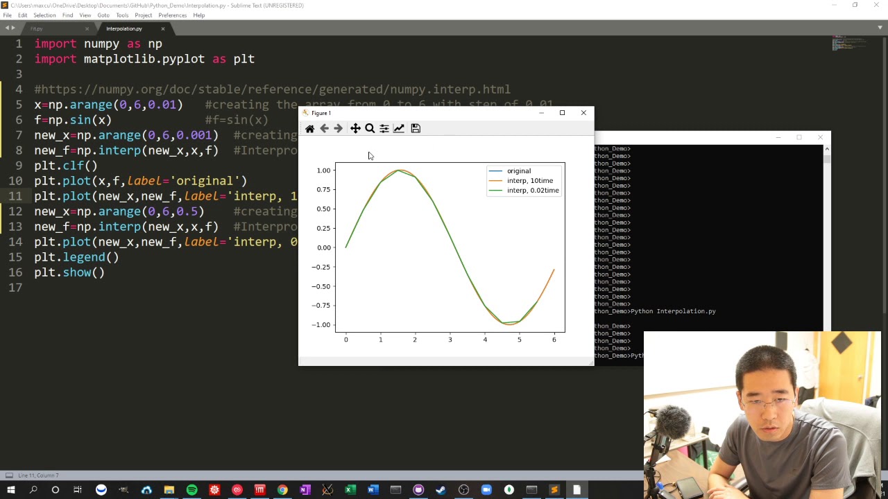 Python Interpolation (to the POINT demo) - YouTube