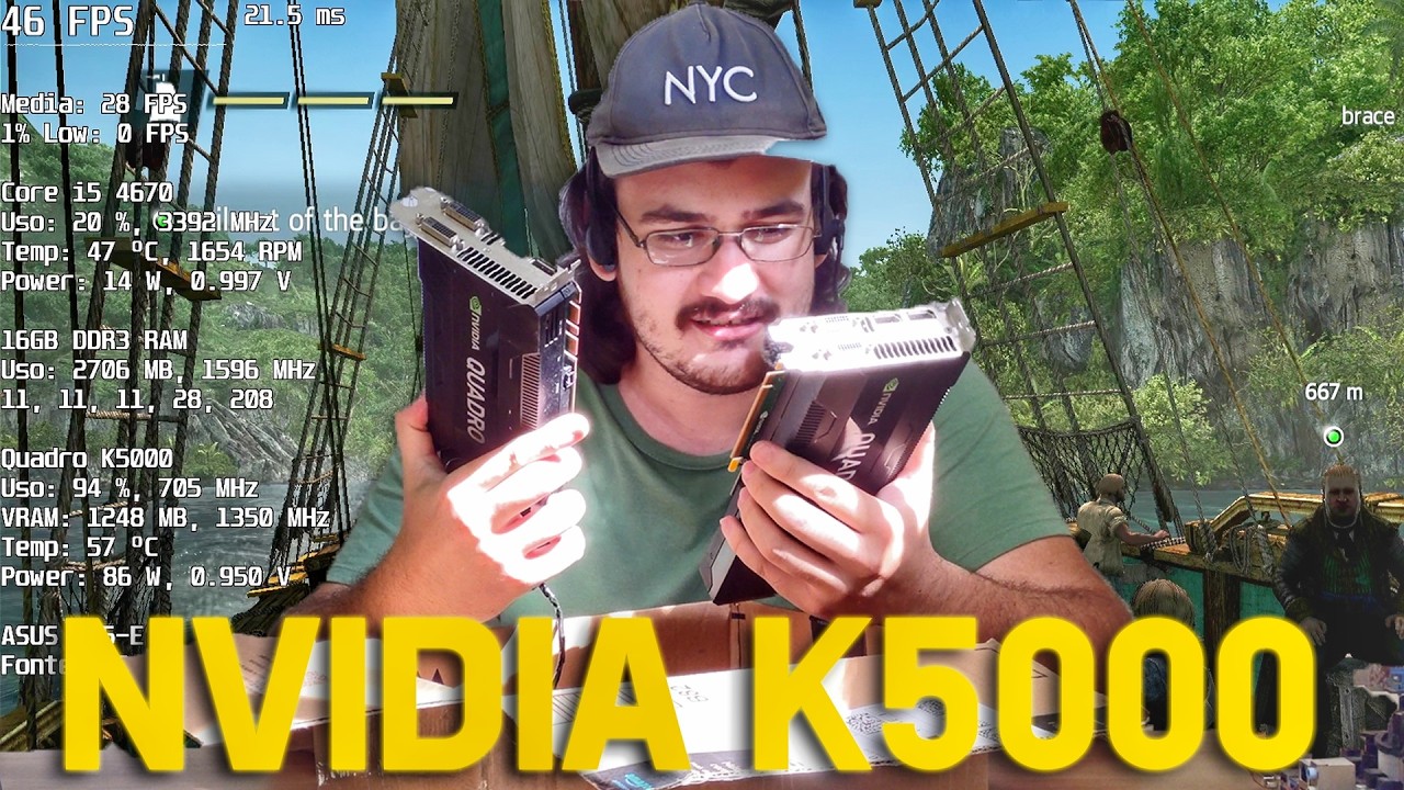 RECEBI DUAS NVIDIA SÉRIE 5000, SÓ QUE DE 2012