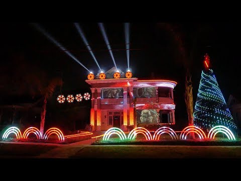 Star Wars Christmas Light Show 2017 - Een Dubstep EDM-cover van Darth Vader's Imperial March