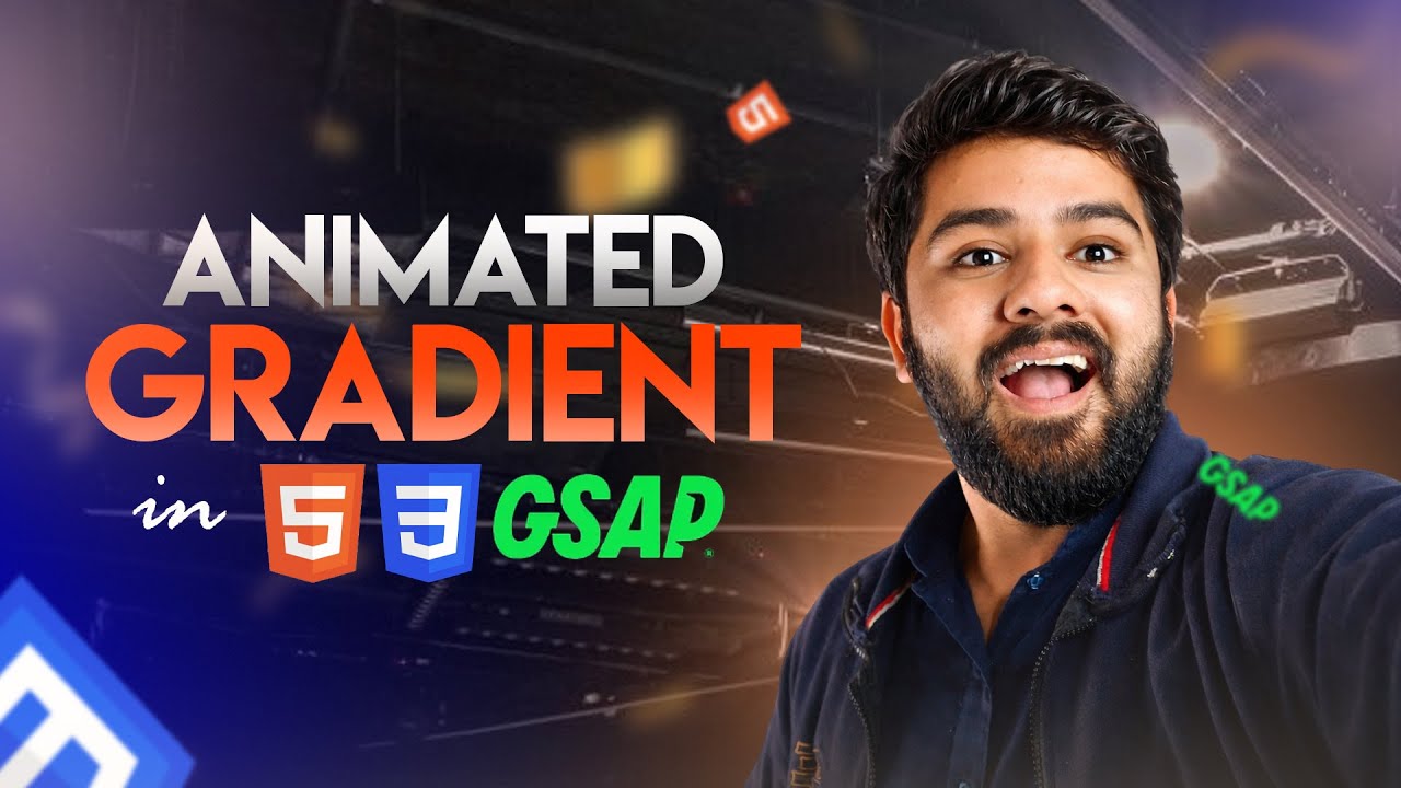 Make Animated Gradient in HTML CSS & GSAP | Smooth Background Animation