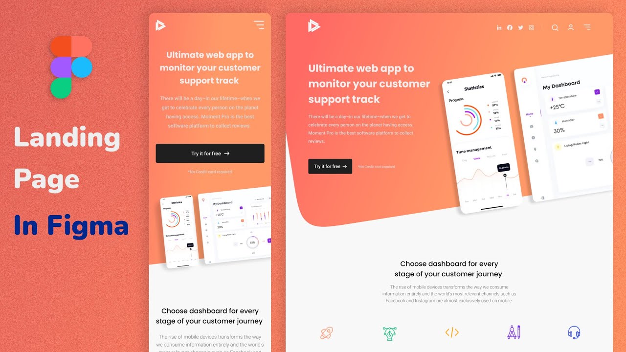 Landing Page Design Using Figma | Figma Tutorial - YouTube