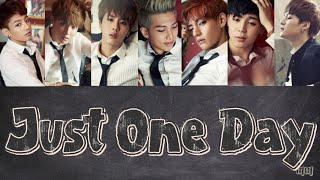 Just One Day - BTS 【日本語字幕/パート分け/カナルビ/歌詞】