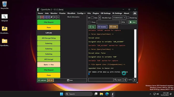 New Deezer Full Capture Config for OpenBullet 2