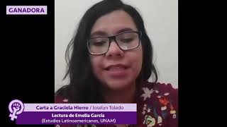 CONCURSO DE CARTAS 2020/CARTA ESCRITA POR JOSELYN TOLEDO/PALACIO DE MINERÍA