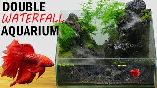 Building a DOUBLE Waterfall Paludarium!