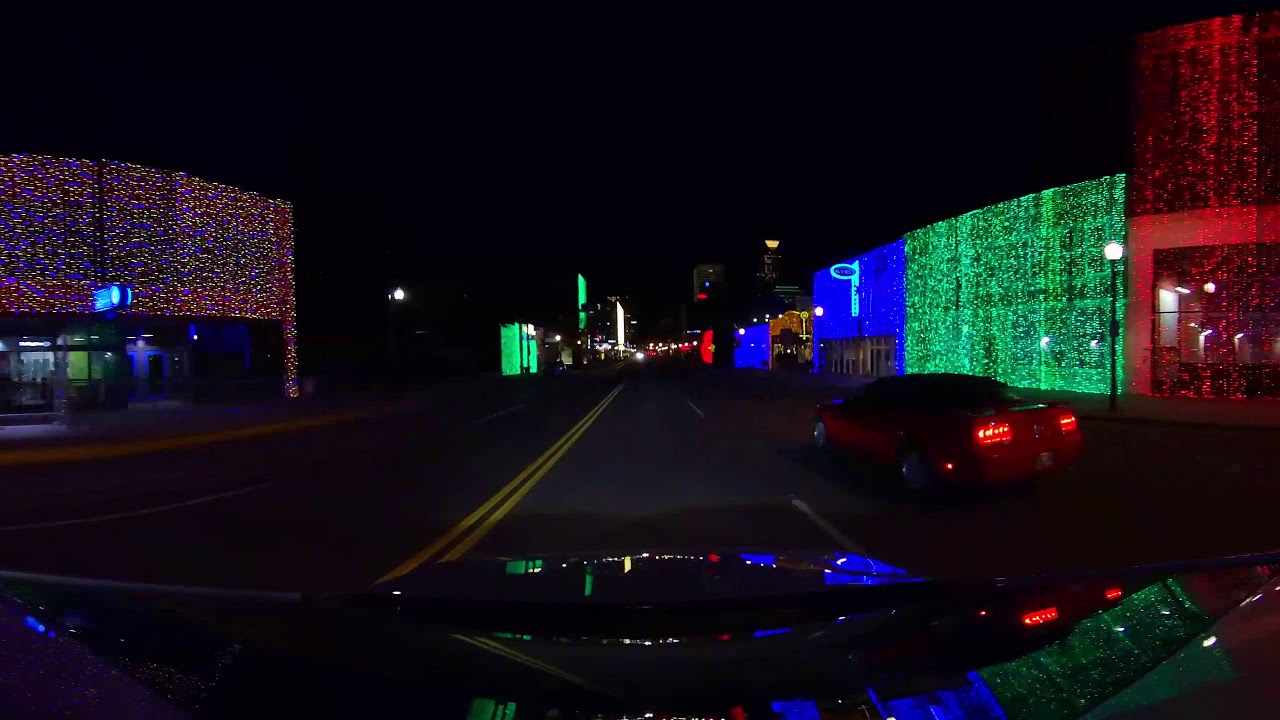Automobile Alley Light Display - Downtown Oklahoma City by 360POVs.com (5K)
