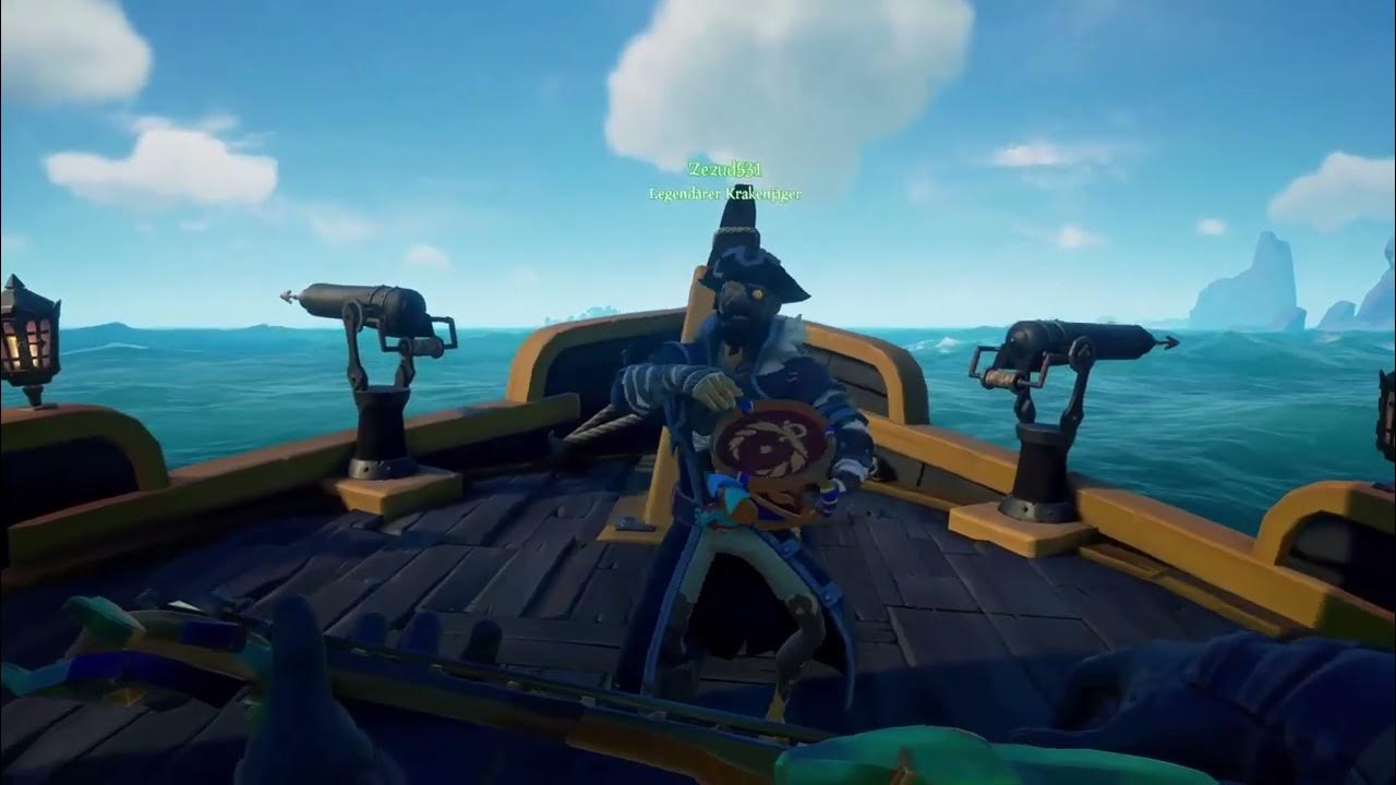 How To Summon The Megalodon In Sea Of Thieves 2021 Sea of Thieves - Summon the Megalodon (Banjo, Trommel) - YouTube