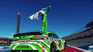 Kyle Busch takes a bow ... and a bow ... and a bow