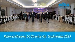 Polonez klasowy podczas Studniówki 2023 - LO Strzelce Opolskie