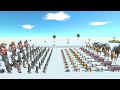 Mutant Primates Army vs Mammals Army - Animal Revolt Battle Simulator