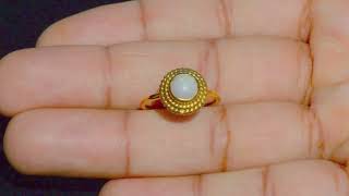 Opal Filigree Stacking Ring