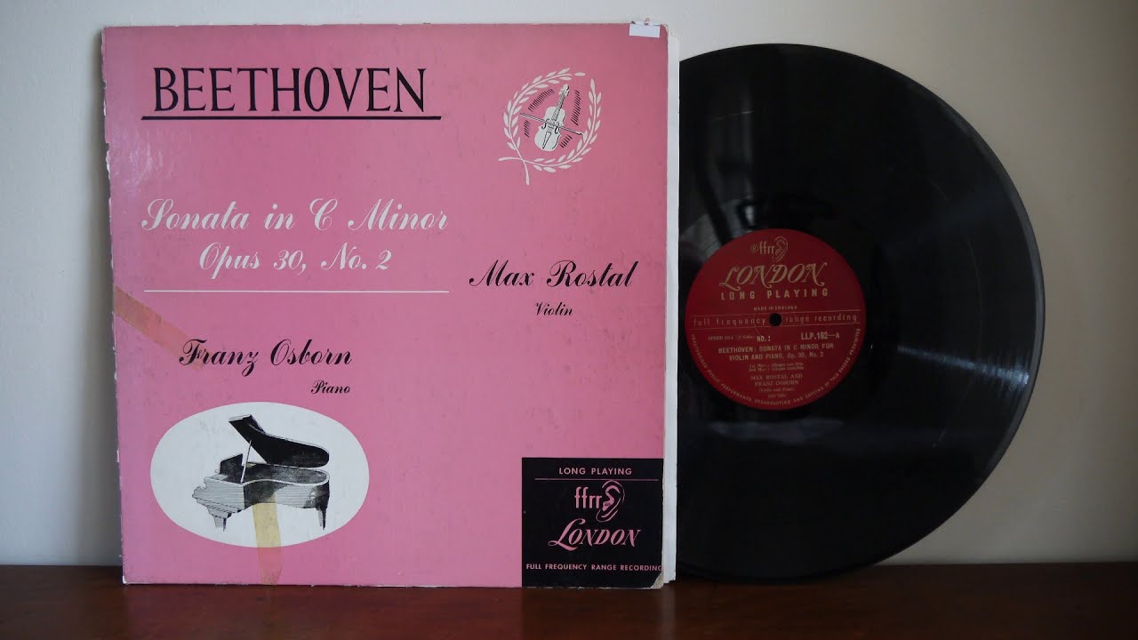 クラシック MAX ROSTAL plays BACH, BEETHOVEN, BIBER Beethoven, Max Rostal, Franz Osborn ‎– Sonata In C Mnor For Violin