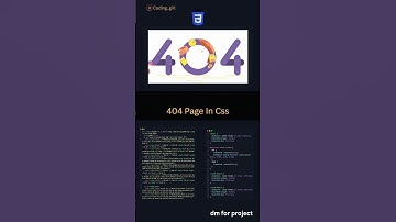 404 Page in css #youtubeshorts #viral #shortvideo #trending #programmer #css #html #coding