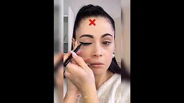 رسم الايلاينر للمبتدئين حيل وأفكار ايلاينر لايك اشتراك 