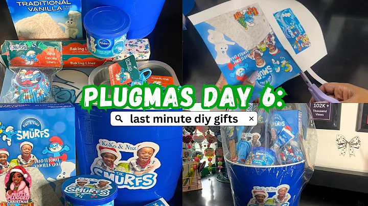 Dollar Tree Smurfs Baking Gift Bucket – DIY in Under 10 Minutes!
