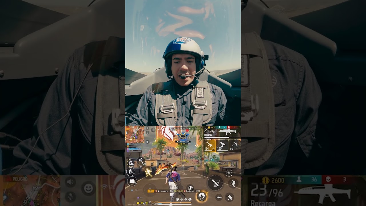 JUGUÉ FREE FIRE EN UN AVIÓN !! - TheDonato