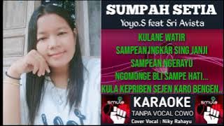 KARAOKE DUET || SUMPAH SETIA || TANPA VOCAL COWOK (Cover Vocal Niky Rahayu).