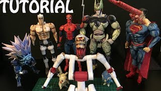 How To Make A PAPER ACTION FIGURE ep. 1 -  Frame & Articulation (Tutorial)