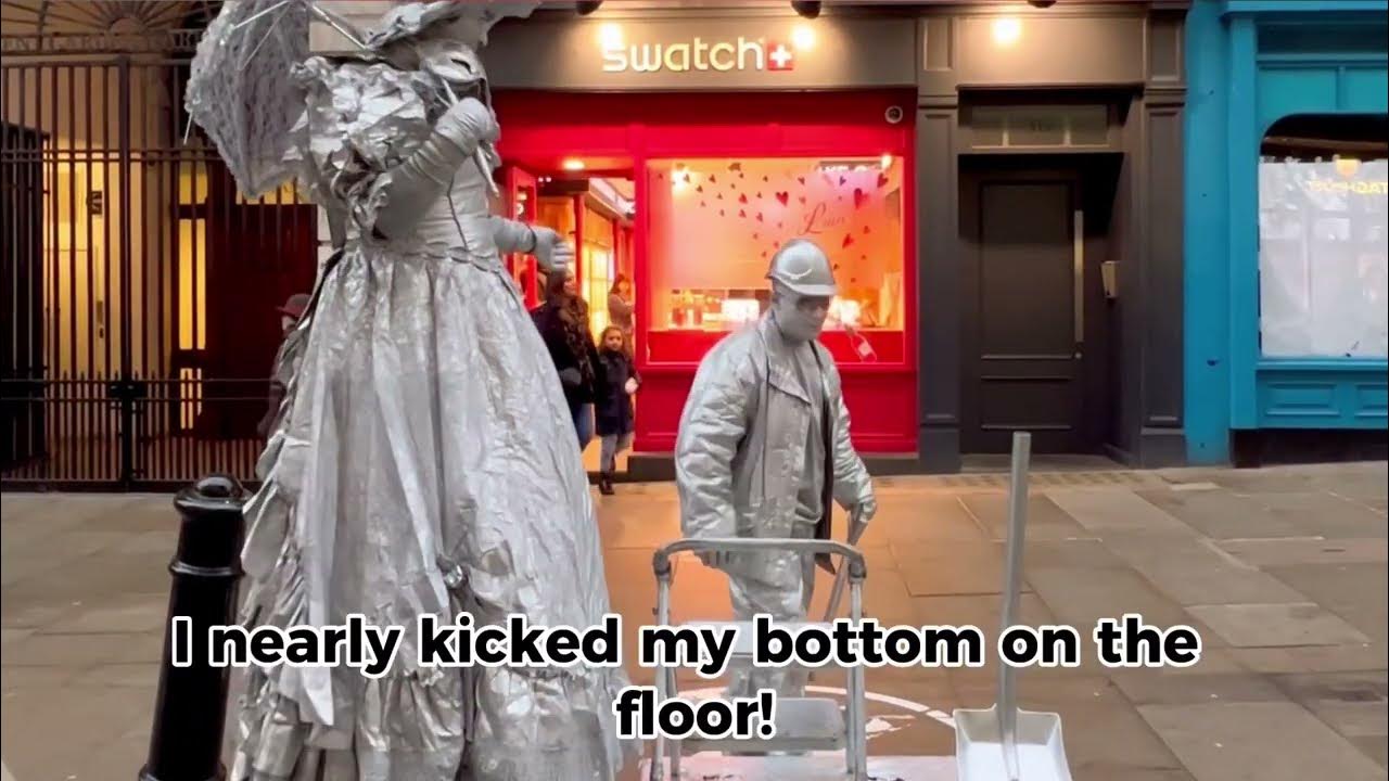 A summary of a performing day with Levitating Silverman Statue & Silver