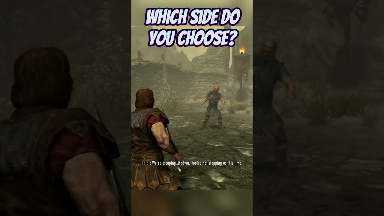 Do You Choose the Imperials or the Stormcloaks? 