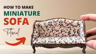 How To Make Miniature Sofa | DIY | Tutorial