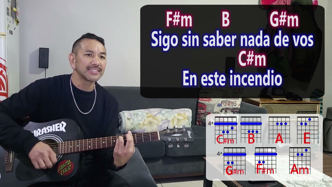 Airbag - Por mil noches  ( cover acustico ) + Letra + Acordes de guitarra