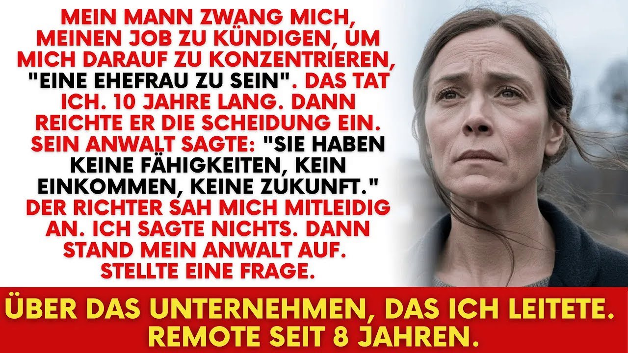 Mein Mann zwang mich zur Kündigung, also baute ich heimlich ein Imperium auf