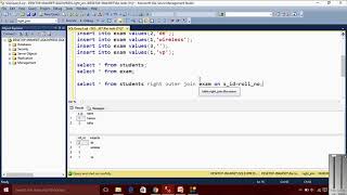 right outer join using sql server |urdu hindi part 6| how to use left outer join in sql database |25